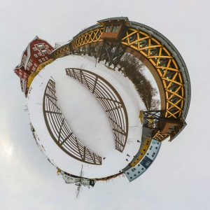 360 Architechture Madison Panorama Sphere Spherical Stereographic Projection Tiny Planet Wisconsin