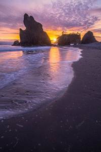 Beach Clouds Coast Golden Hour Hiking La Push Olympic National Park Pacific Ocean Ruby Beach Sea Stacks Sunset Washington Waves