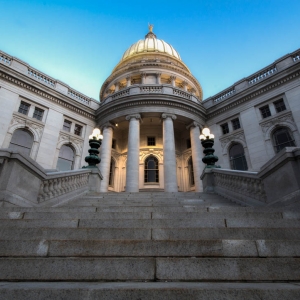 Architecture Capitol Madison Sunrise Wisconsin
