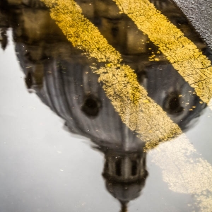 Architecture City England line oxford Rain reflection road United Kingdom Water